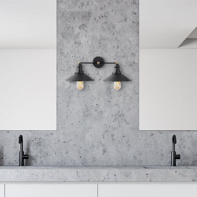 Aydinlatmadunyam Aplik BlackGold Conical-12190