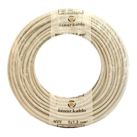 4X2,5 mm  TTR Kablo Yumuşak Kablo Siyah