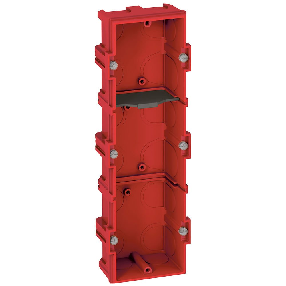 Legrand  Batibox örme duvar için Buat Üçlü - 6/8 modül - Derinlik:40mm LEG-080143