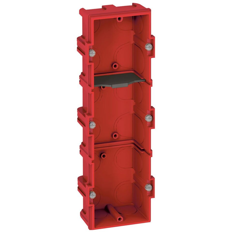 Legrand  Batibox örme duvar için Buat Üçlü - 6/8 modül - Derinlik:40mm LEG-080143