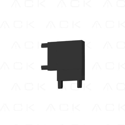 ACK Slım Magnet Ray 90° Yatay Bağlantı Aparatı Sıvaüstü AD45-96000
