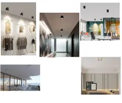 Cata Bergama Sıva Üstü Led Armatür Gu10 Duylu CT-5420 Siyah Kasa