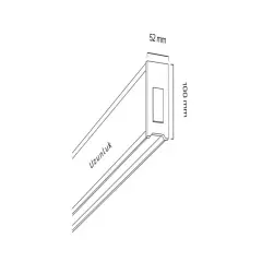 Goya Gy 8046-120 Cm Siyah Kasa Mermer 3000K Linear Armatür