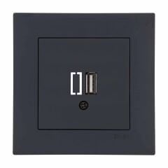 Exen Karell Füme Usb Sarj Prizi Komple Takim