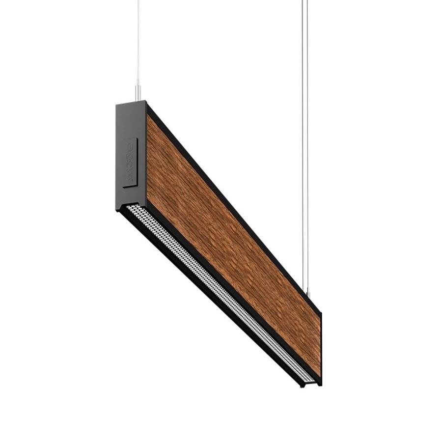 Goya Gy 8046-120 Cm Siyah Kasa Ahşap Ceviz 4000K Linear Armatür