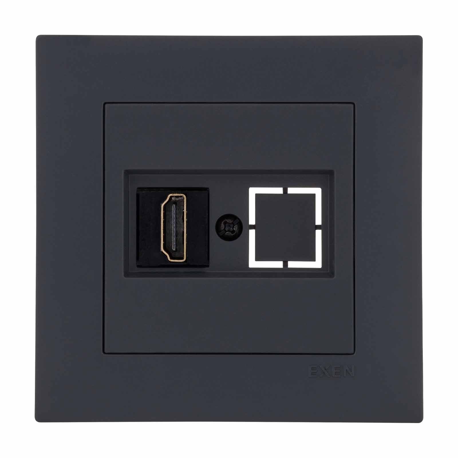 Exen Karell Füme Hdmi Priz Jakli Komple Takim