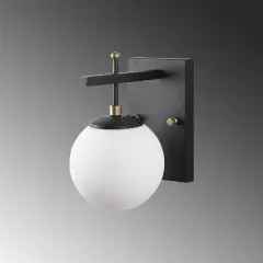 Aydinlatmadunyam Aplik BlackAntiqueWhite Zahar-13113