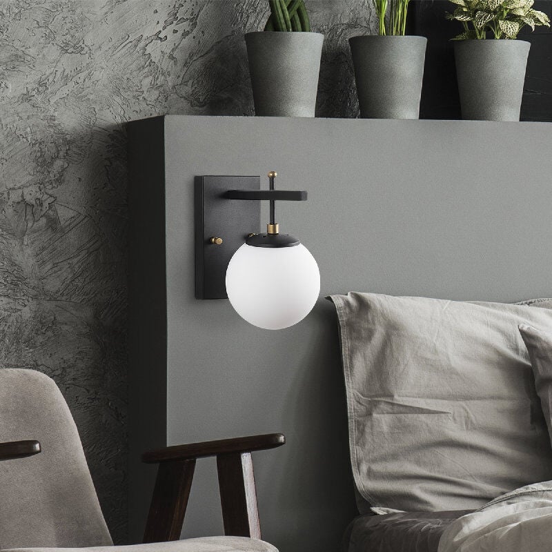 Aydinlatmadunyam Aplik BlackAntiqueWhite Zahar-13113