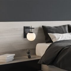 Aydinlatmadunyam Aplik BlackAntiqueWhite Zahar-13113