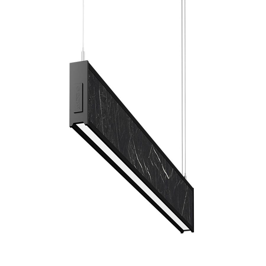 Goya Gy 8046-120 Cm Siyah Kasa Gri Mermer 4000K Linear Armatür