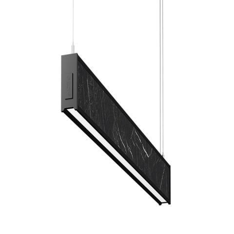 Goya Gy 8046-120 Cm Siyah Kasa Gri Mermer 4000K Linear Armatür