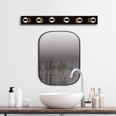 Aydinlatmadunyam Aplik BlackGold Mirro-12235