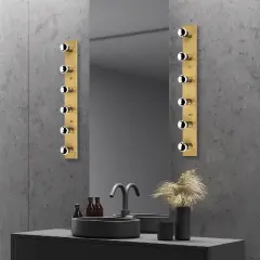Aydinlatmadunyam Aplik Gold Mirro-12237