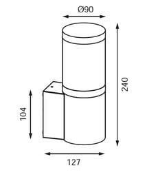 Jupiter Alüminyum Bahçe Aplik JG958