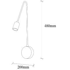 Aydinlatmadunyam Aplik Black Kunduz-Nuw-3265