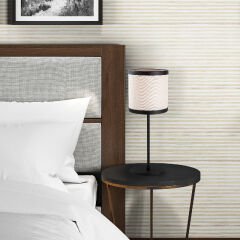 Aydinlatmadunyam Masa Lambasi BlackWhite Way-11609