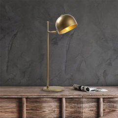 Aydinlatmadunyam Masa Lambasi Gold Alfa-13006