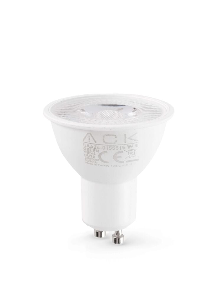 ACK 5W 220-240V Gu10 Yesil Smd Reflektörlü Led Ampul AA24-01555