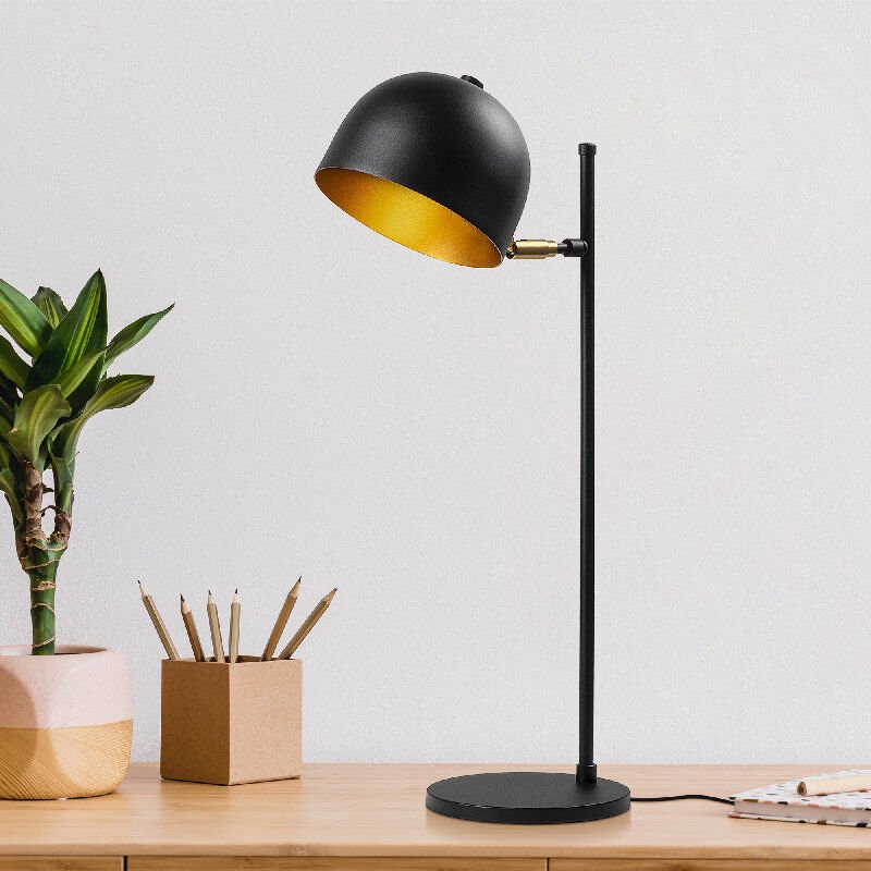 Aydinlatmadunyam Masa Lambasi BlackGold Alfa-13007