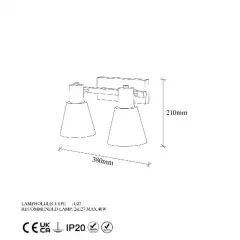 Aydinlatmadunyam Aplik Gold Funnel-13093