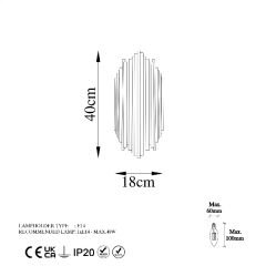 Aydinlatmadunyam Aplik Black Kara-13345