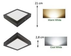 Cata 18W Sıva Üstü Led Kare Panel Led CT-5236S Beyaz Işık