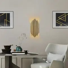 Aydinlatmadunyam Aplik Gold Kara-13346