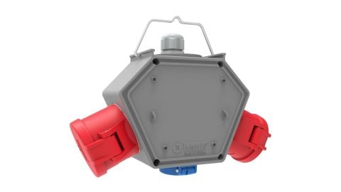 Bemis  CEE Norm 5/16A. 2 Ad. + 1/16A. 1 Ad. Box IP44 BX1-0441-0000