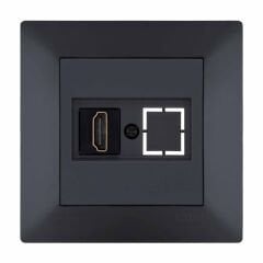 Exen Odak Füme Hdmi Priz Jakli Komple Takim