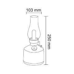 Forlife FL-8067 Kelkit Dekoratif Sarjli Difüzörlü Masa Lambasi
