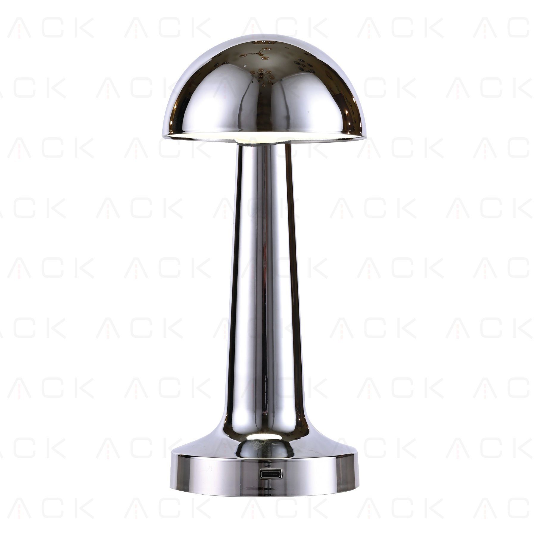 ACK 2W Krom Gövde Ledli Dokunmatik Dimli Masa Lambası AF11-00295