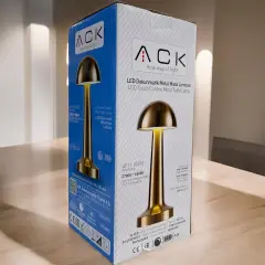 ACK 2W Gold Gövde Ledli Dokunmatik Dimli Masa Lambası AF11-00296