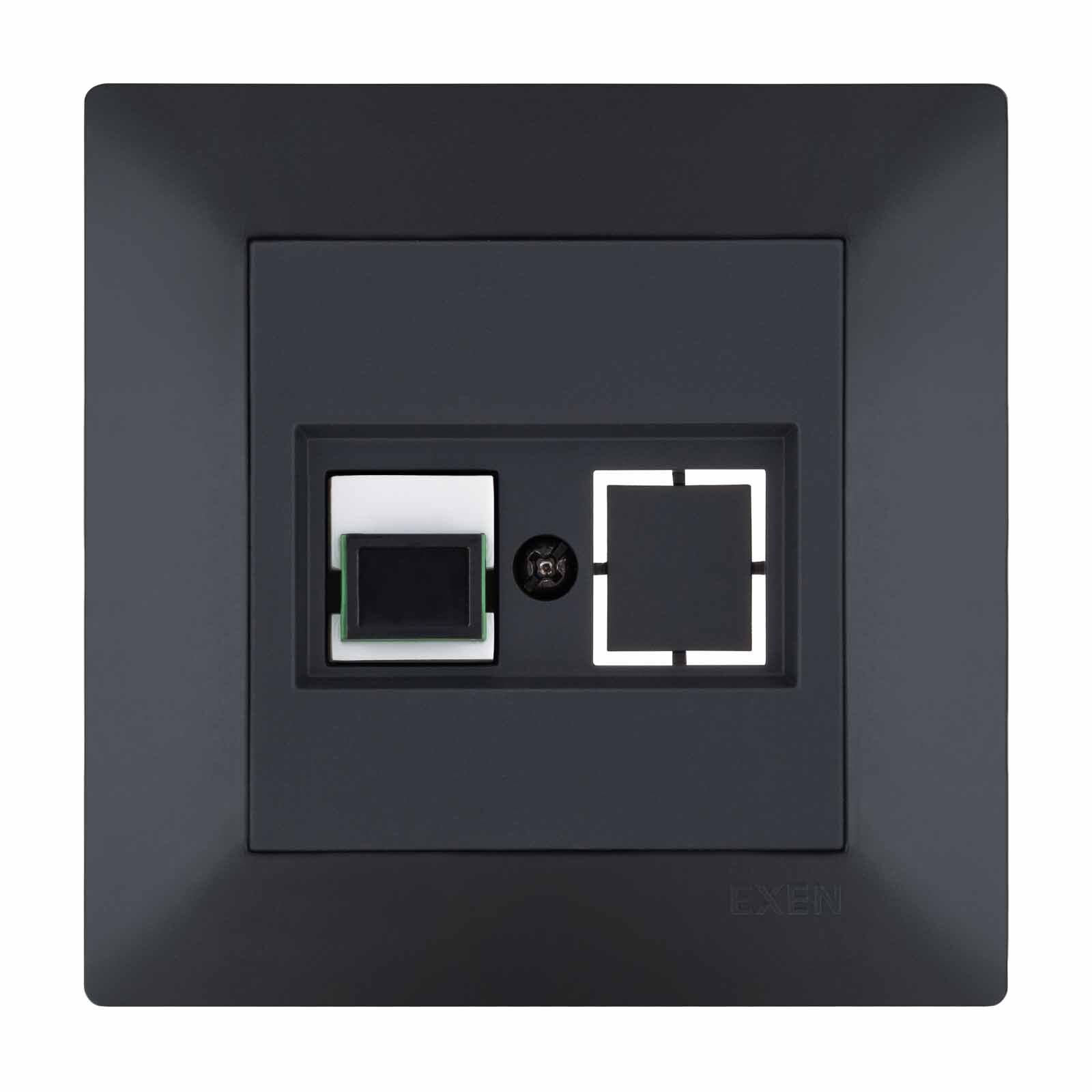 Exen Odak Füme Fiber Optik Komple Takim