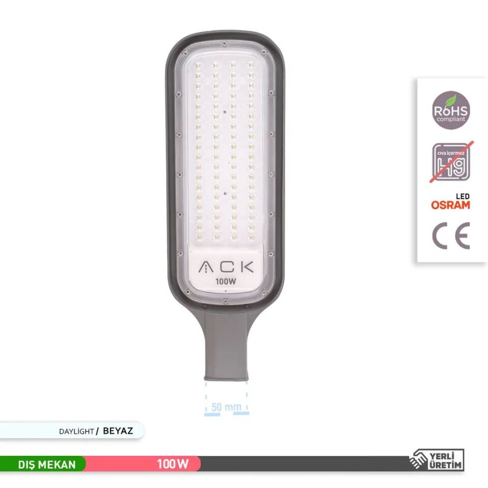 ACK 100W 3000K Ip65 Smd Led Sokak Armatürü AT41-19100