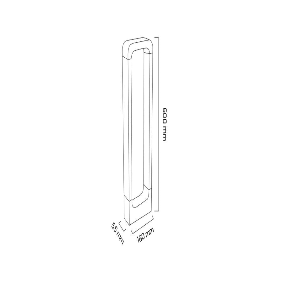Goya Gy 6251 Siyah Kasa 12W 36° 3000K Sg Led Bahçe Armatür