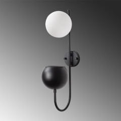 Aydinlatmadunyam Aplik BlackCream Pot-11475