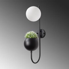 Aydinlatmadunyam Aplik BlackCream Pot-11475