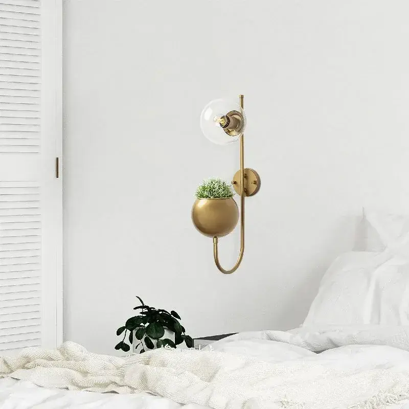 Aydinlatmadunyam Aplik Shiny Gold Pot-11480