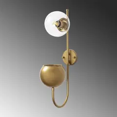 Aydinlatmadunyam Aplik Shiny Gold Pot-11480