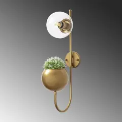 Aydinlatmadunyam Aplik Shiny Gold Pot-11480