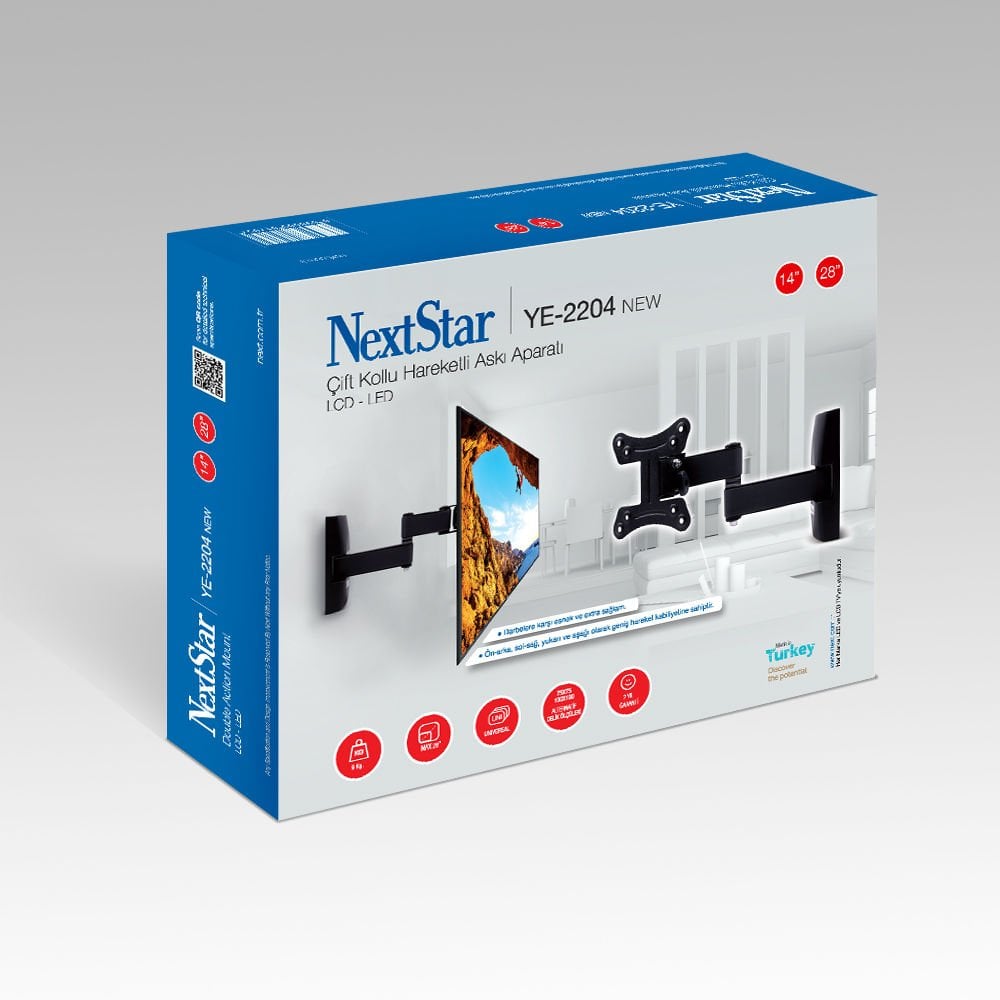 Next-NextStar Ye-2204 22-28'' Cıft Hareketlı Askı Aparatı