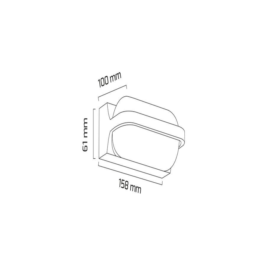 Goya Gy 6235 Siyah Kasa 12W 3000K Led Bahçe Armatür