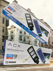 ACK 120W 6500K Solar Sokak Armatürü AT42-09131