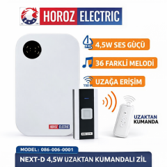 Horoz 086-006-0001 Next-D 4,5W Uzaktan Kumandali Zil