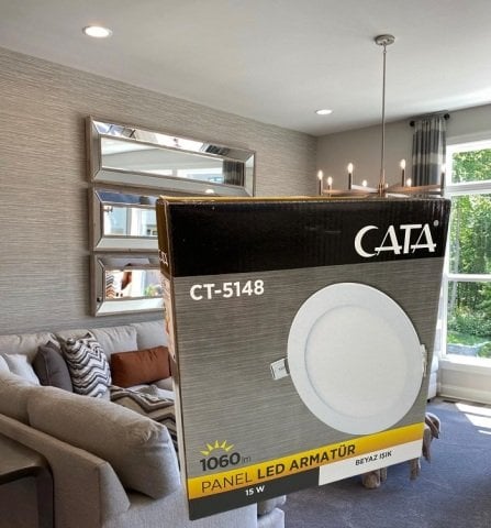 Cata 15 Watt Panel Led CT-5148 Naturel Beyaz Alüminyum Kasa