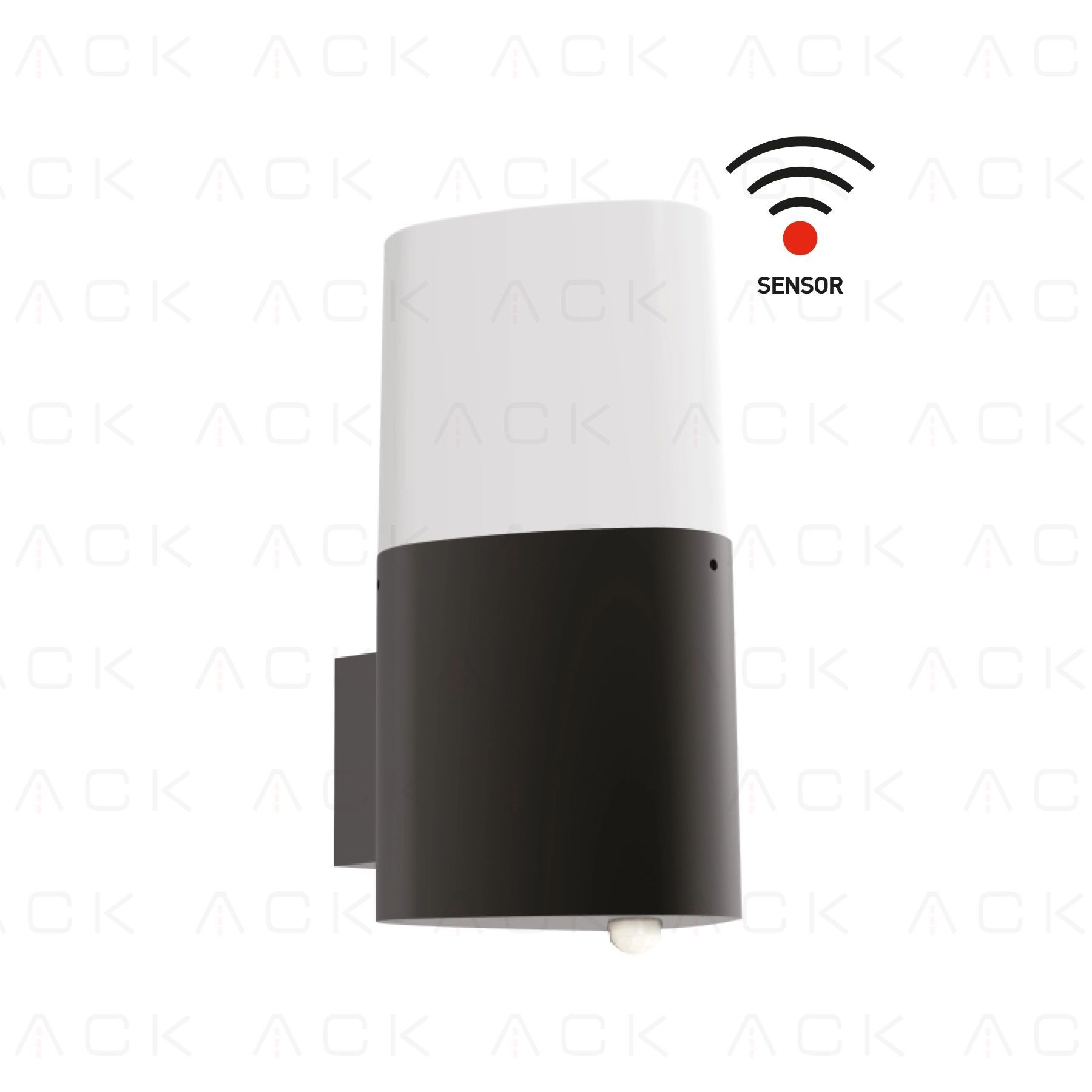 ACK Hera Wls Sıyah E27 Max.60W Sensörlü Bahçe Aplıgı AG36-00002