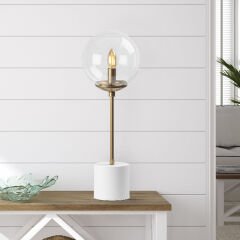 Aydinlatmadunyam Masa Lambasi White Globo-13060