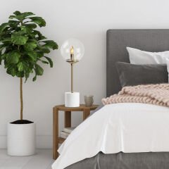 Aydinlatmadunyam Masa Lambasi White Globo-13060