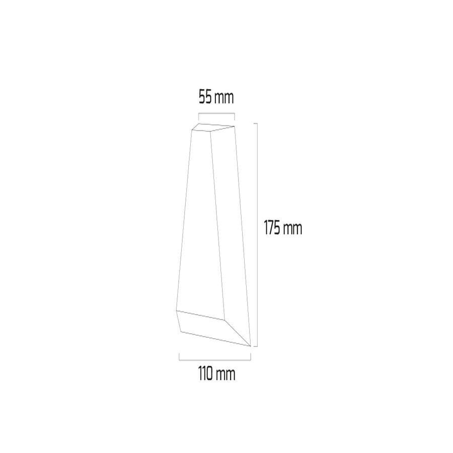 Goya Gy 6227 - Sıva Üstü Led Duvar Armatür 6W Siyah Kasa/3000K*
