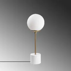 Aydinlatmadunyam Masa Lambasi White Globo-13061